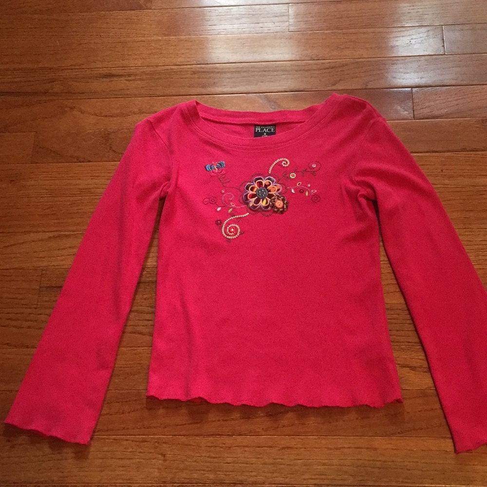 The Children Place dark pink shirt